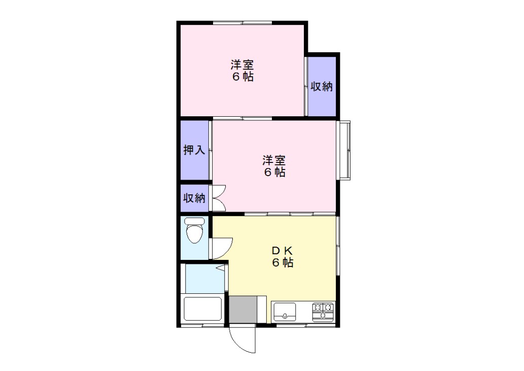 ヤングコーポの間取り