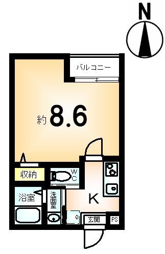 スプリングス壬生の間取り