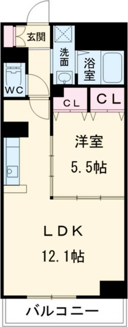 名古屋市東区相生町のマンションの間取り