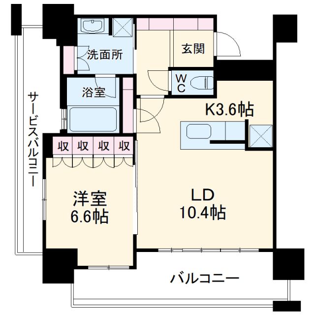 ローレルタワー名古屋栄の間取り