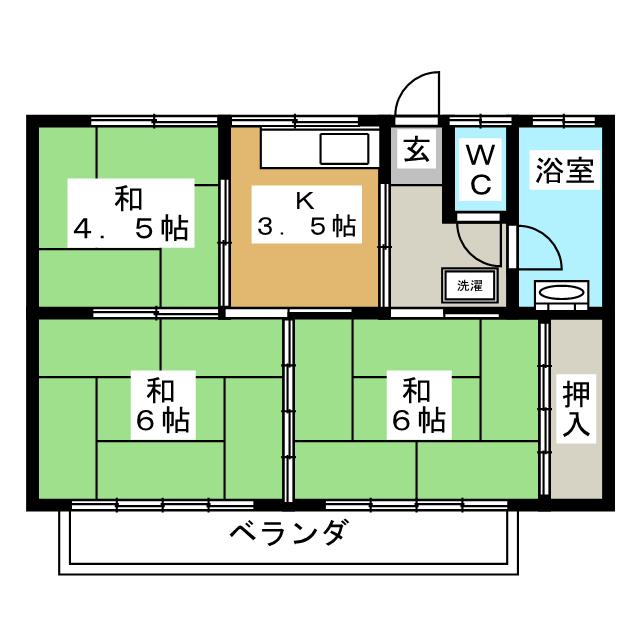 コーポカミヤの間取り