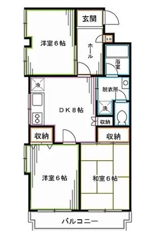 杉並区本天沼のマンションの間取り