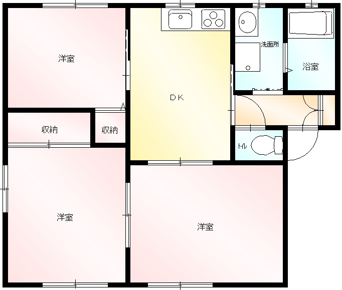 ジュネスかすかわDの間取り