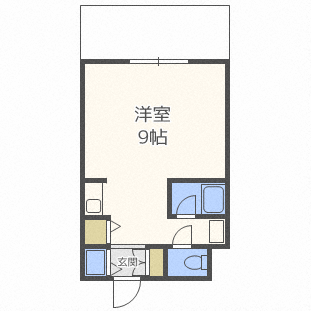 札幌市東区北二十七条東のマンションの間取り