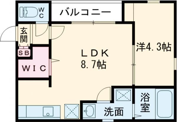 ビブレ九工大前の間取り