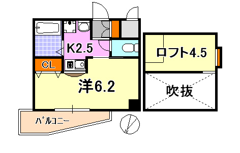 【エステムコート神戸県庁前IIIフィエルテの間取り】