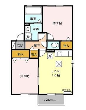 セジュール杉本Ｂの間取り