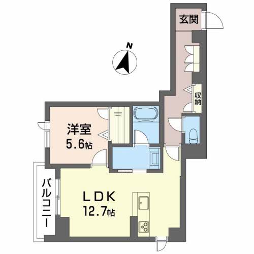 エクラージュ二日町の間取り