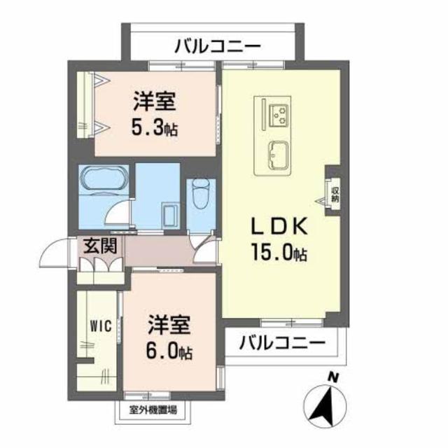 シャーメゾン若宮の間取り