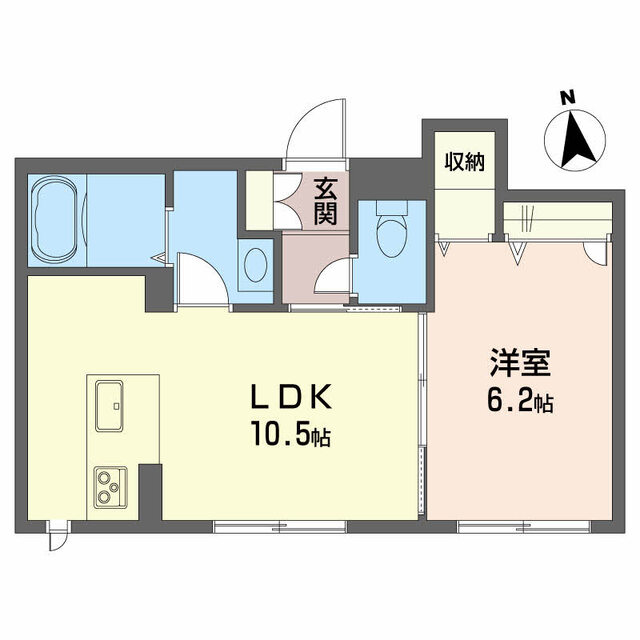 松山市南江戸のマンションの間取り