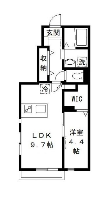 千葉市緑区鎌取町のアパートの間取り