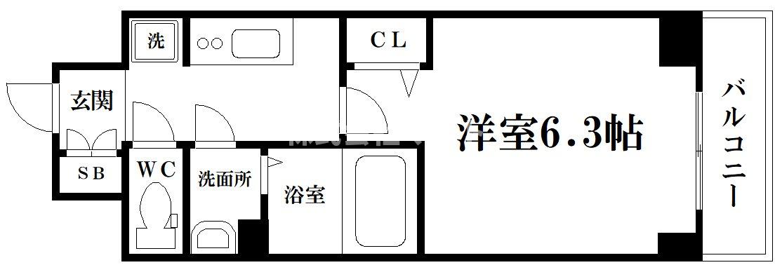 ファステート大阪EASTパーレスの間取り