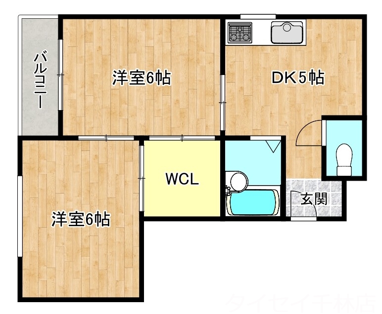 守口市京阪本通のマンションの間取り