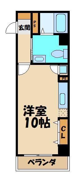 狭山市入間川のマンションの間取り