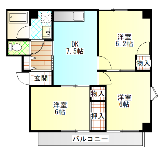 カインド不二No.３の間取り