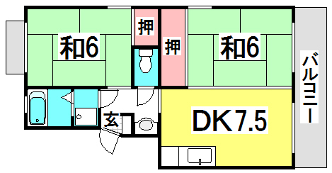 しづマンションの間取り