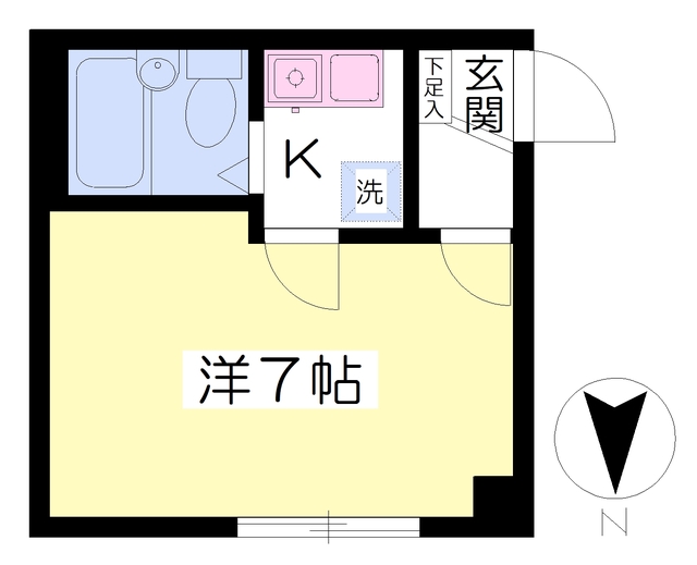 芦屋市西蔵町のマンションの間取り