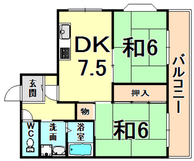 ウインステージ大鹿の間取り