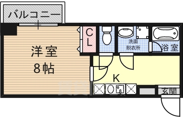 シンプルライフ新開地2の間取り