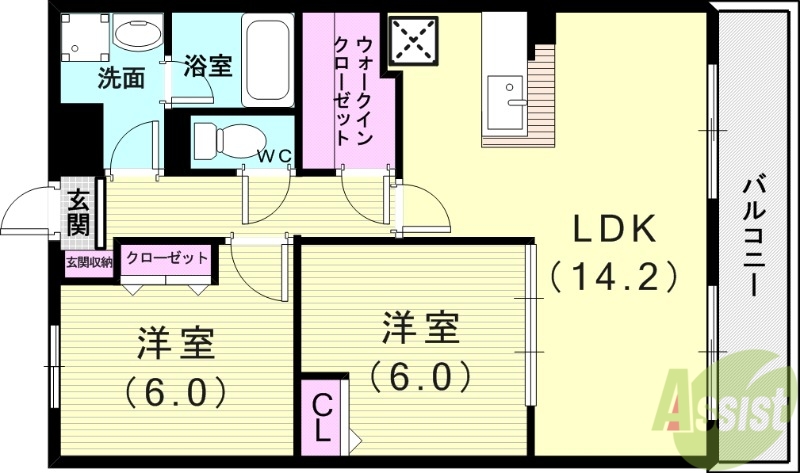 サンヴィラ24の間取り