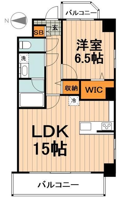 【荒川区西尾久のマンションの間取り】