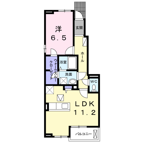 フェルト　プラース　Cの間取り