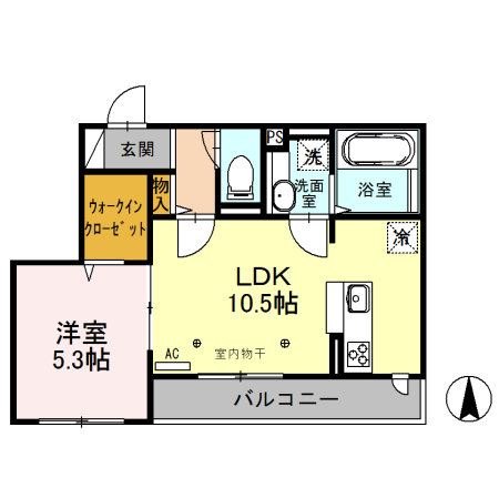 ティルタ　アユの間取り