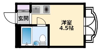 西宮市里中町のマンションの間取り