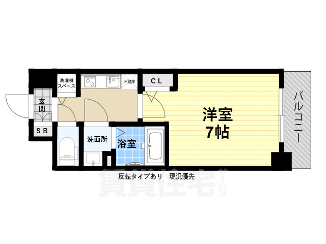 堺市西区浜寺石津町中のマンションの間取り