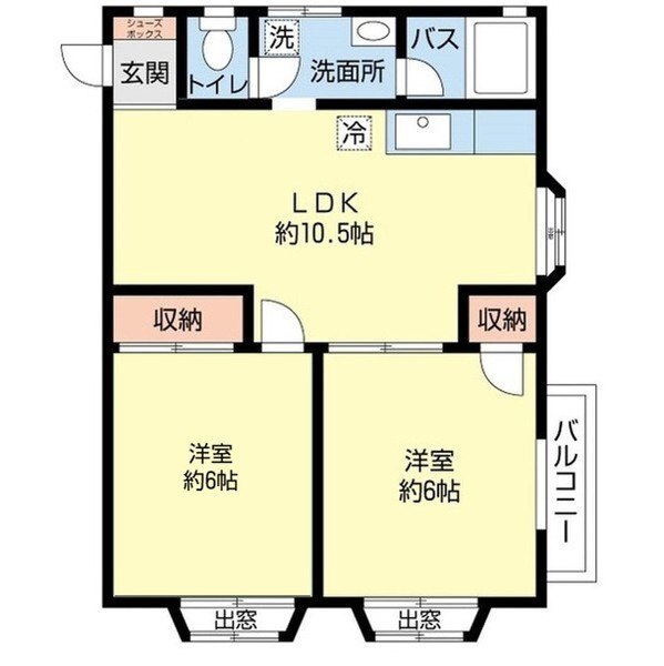 アーバンビラ谷津の間取り