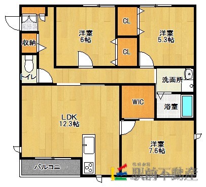 アヴァンティ兵庫Ｂ棟の間取り