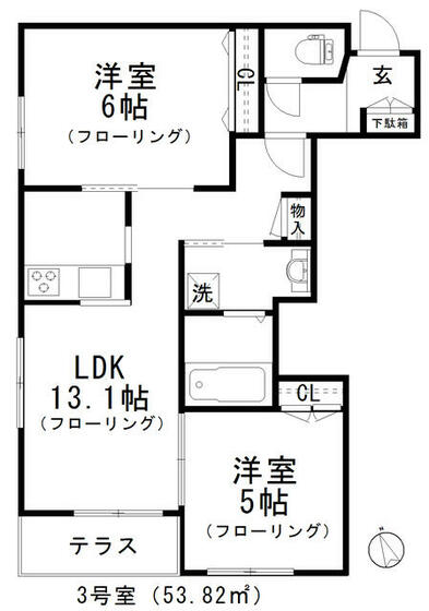 フェリオ妙典の間取り