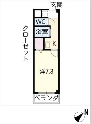 愛教マンション安井の間取り