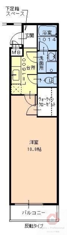 大阪市平野区喜連東のアパートの間取り