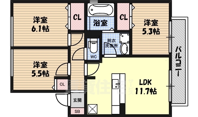 グランドールの間取り