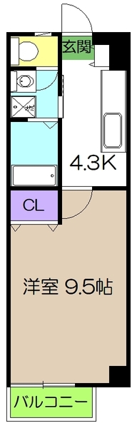 メゾンレーヴ南万々の間取り