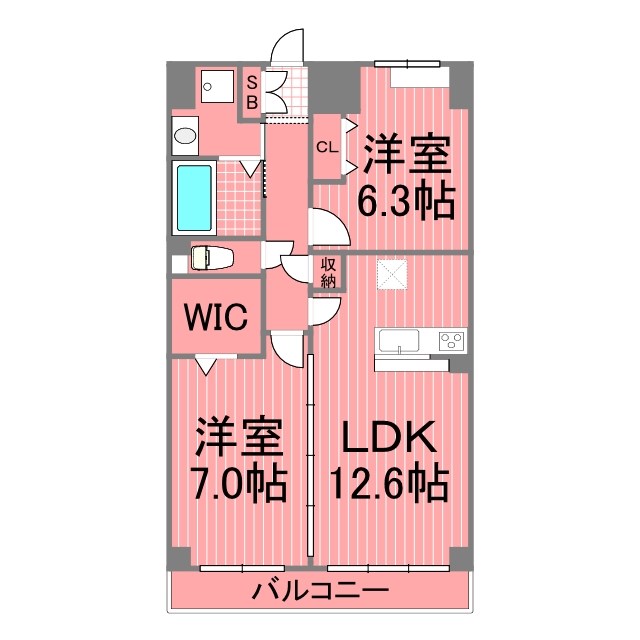 【ブランシェケーティーの間取り】