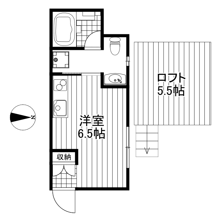 プルメリア三軒茶屋の間取り