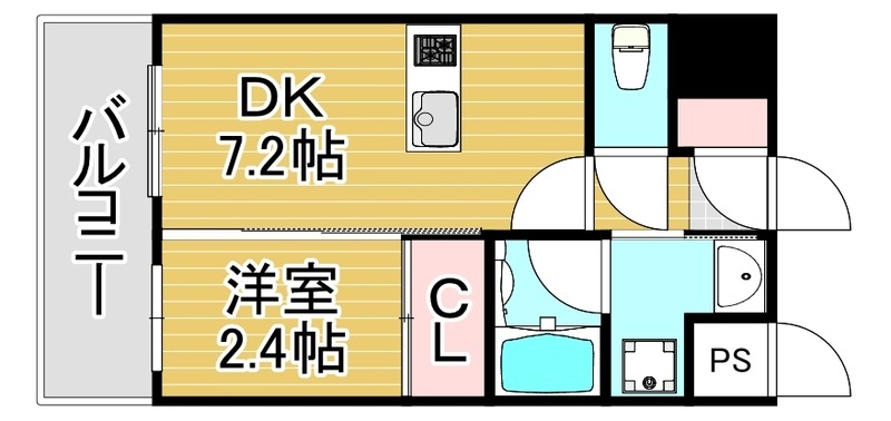 福岡市東区香椎駅前のマンションの間取り