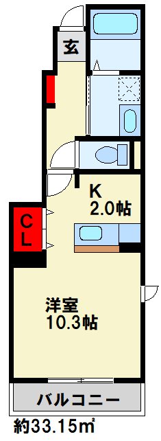 【ジャン・アヴニール　E棟の間取り】