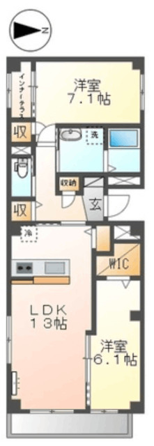 仮称）三郷市谷中マンション新築工事の間取り