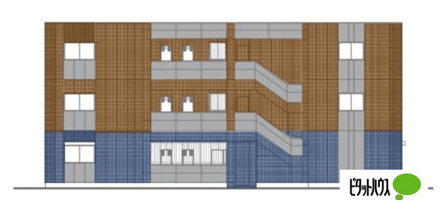 仮称）三郷市谷中マンション新築工事の建物外観