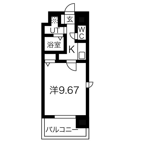 名古屋市天白区古川町のマンションの間取り