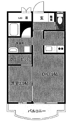コスモコートの間取り写真
