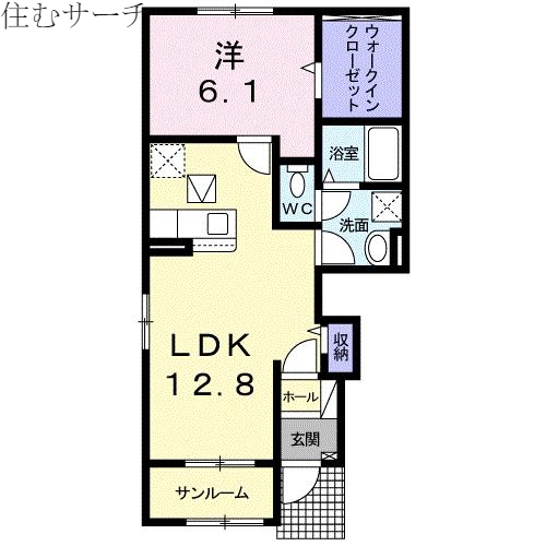 シティハイツプラザ　Ｂの間取り