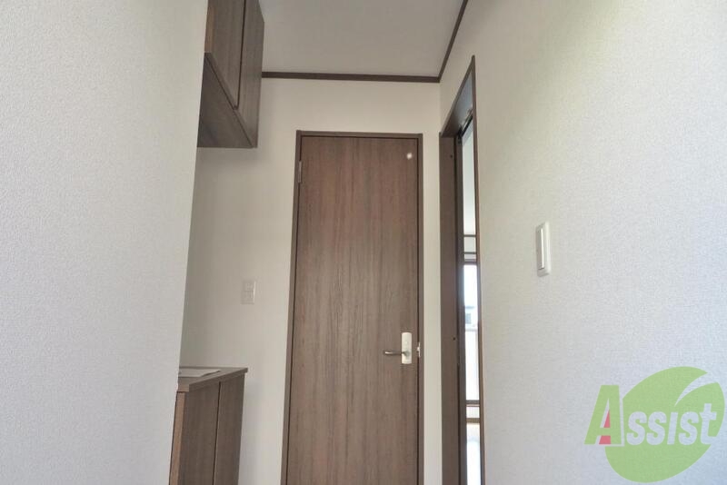 玄関　玄関の感じもオシャレな感じになってます。