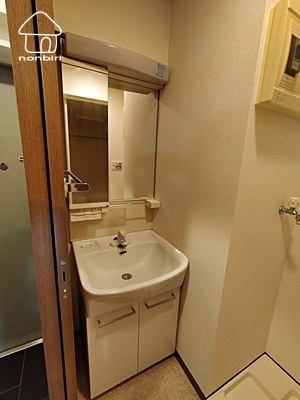 洗面設備　大きめの洗面台は女性の味方です（同じタイプの写真です）