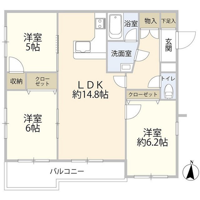 コープ成増の間取り写真