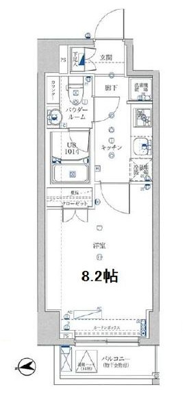 京成押上線 四ツ木駅 徒歩8分 11階建 築12年の間取り写真