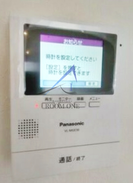 セキュリティ　モニター付きインターホンです。